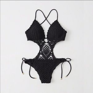 NWOT Abercrombie & Fitch Crochet Swimsuit